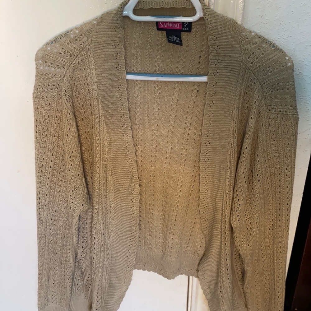 2x cream cardigan